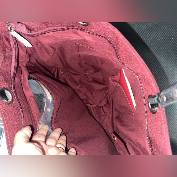 NWT-PortoVino City Tote Bag - Canvas Wine Purse with Hidden Spout and Dispenser - Picture 7 of 15